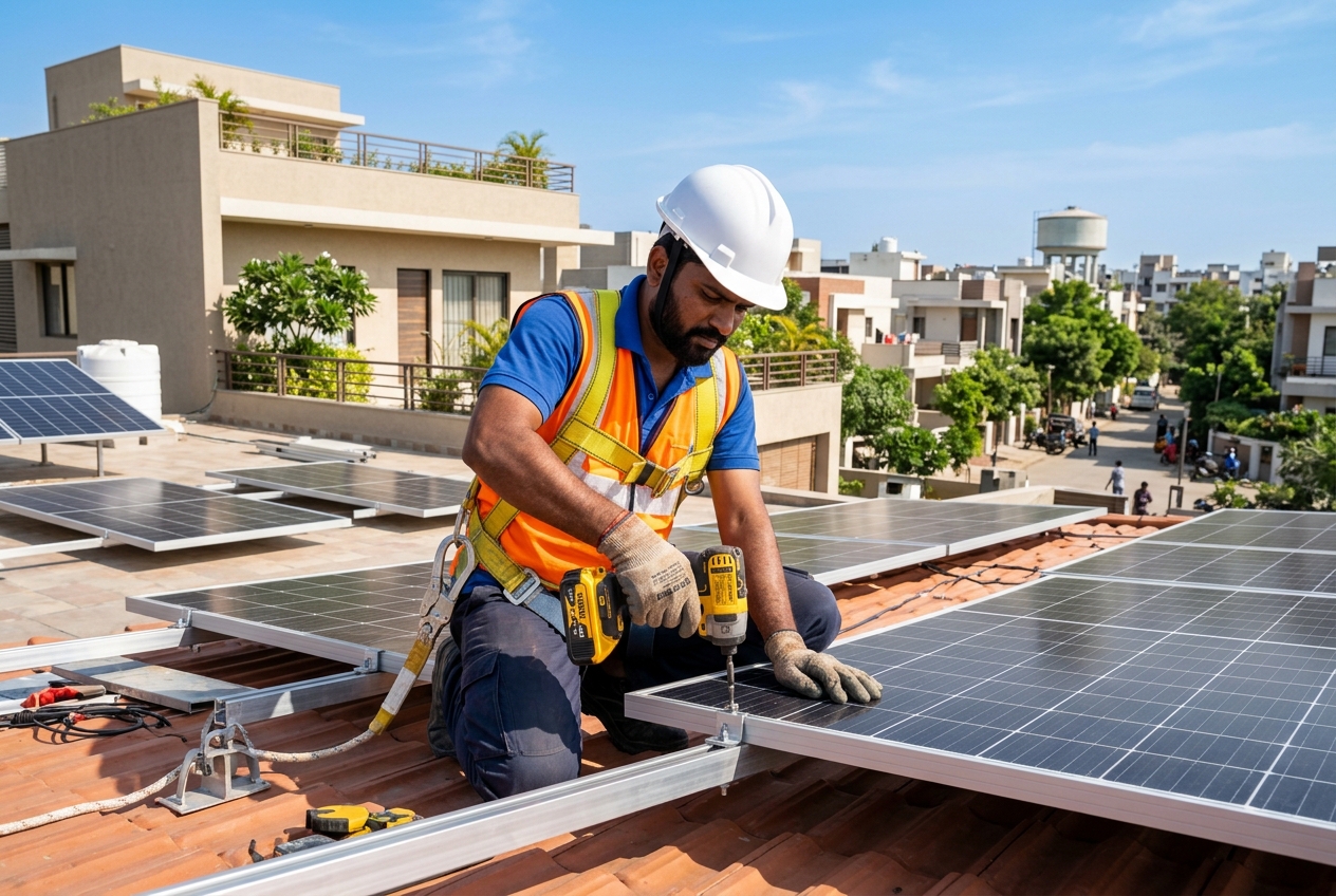Residential Solar Solutions - Rooftop Installation